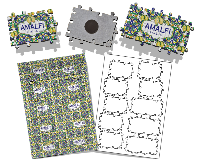Mini puzzle 12/21 tessere+magnete-Fg da 10 puzzle