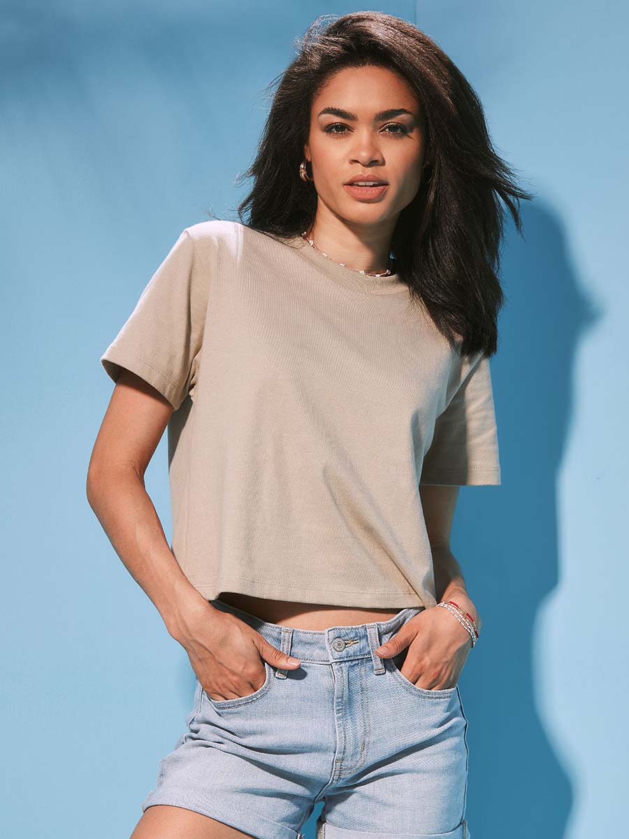 T-SHIRT M/C BOXY DONNA