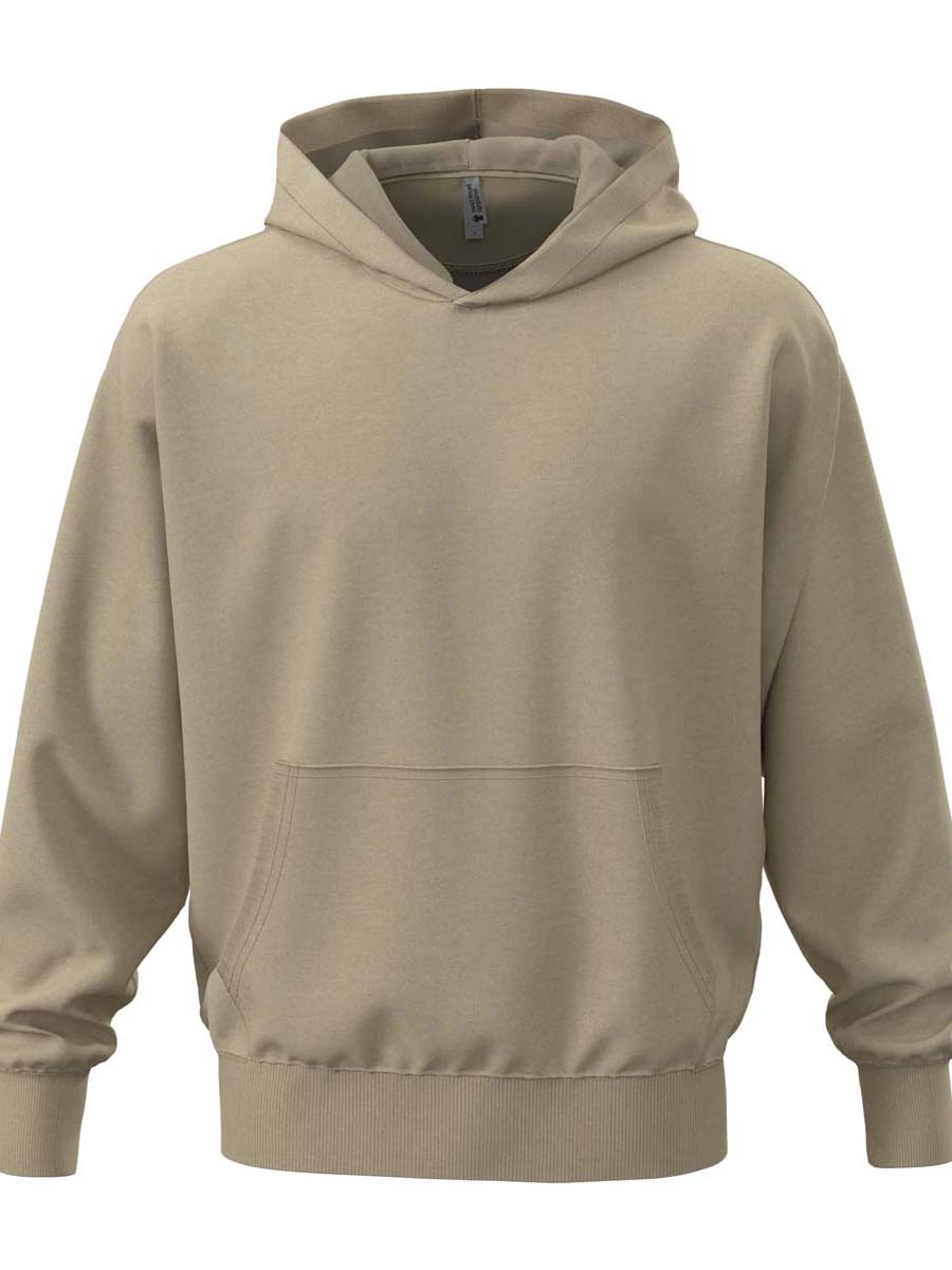FELPA PESANTE CON CAPPUCCIO UNISEX