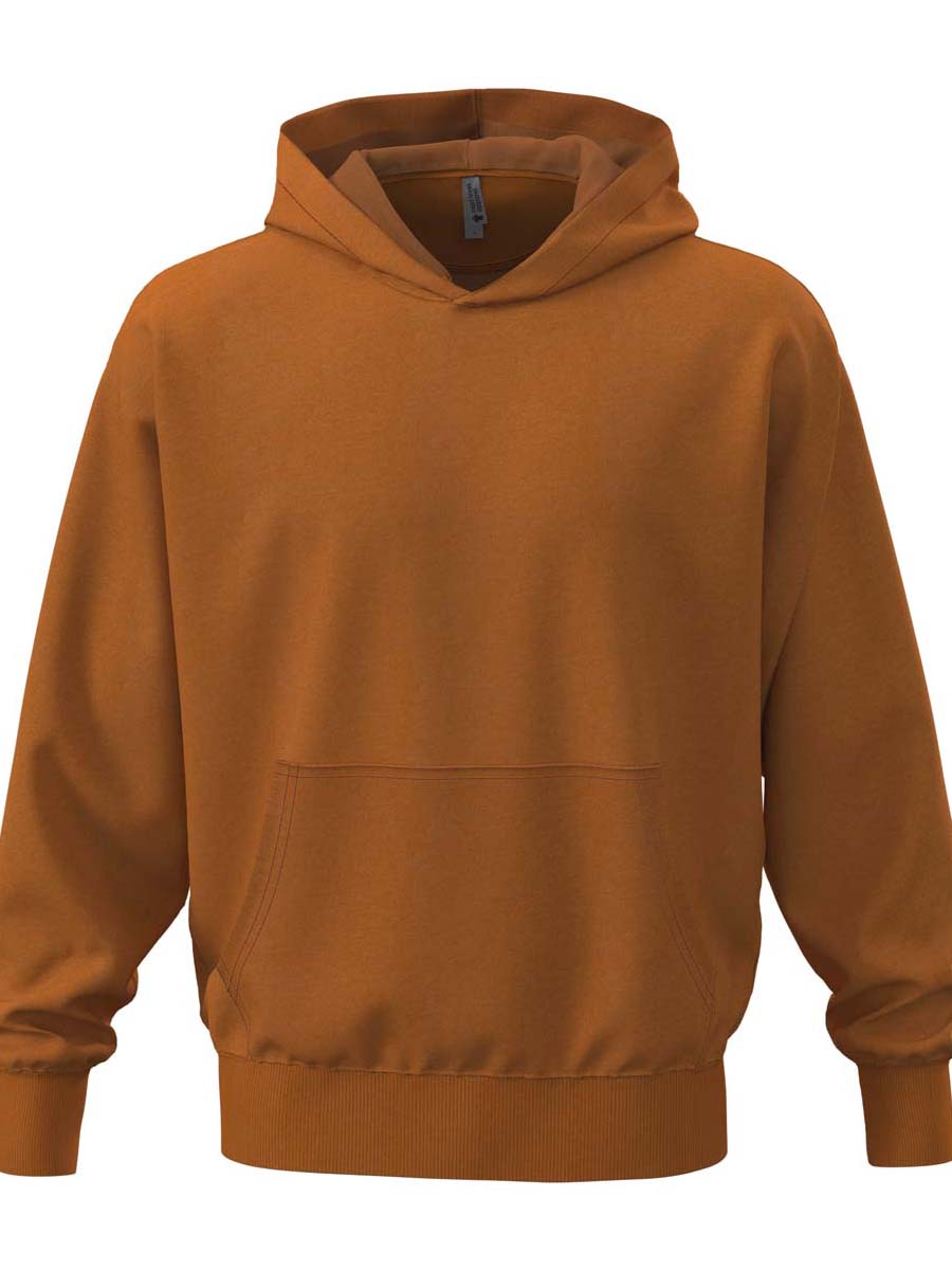 FELPA PESANTE CON CAPPUCCIO UNISEX