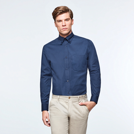 CAMICIA UOMO M/L CON TASCHINO AIFOS