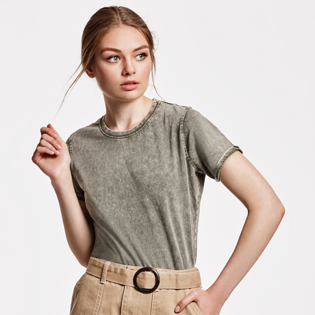 T-SHIRT M/C EFFETTO JEANS DONNA HUSKY