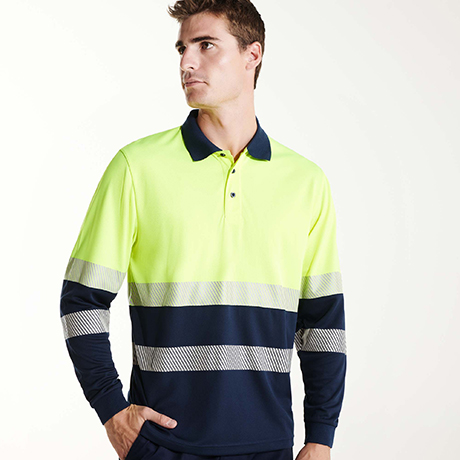 POLO TECNICA M/L ALTA VISIBILITA’ VEGA