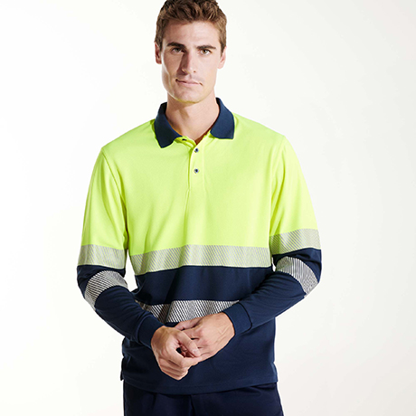 POLO TECNICA M/L ALTA VISIBILITA’ VEGA