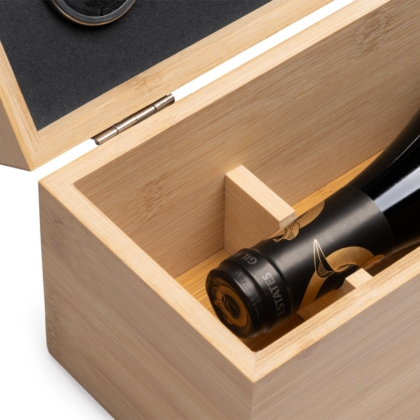 Cofanetto porta vino BORDEL in legno+set accessori