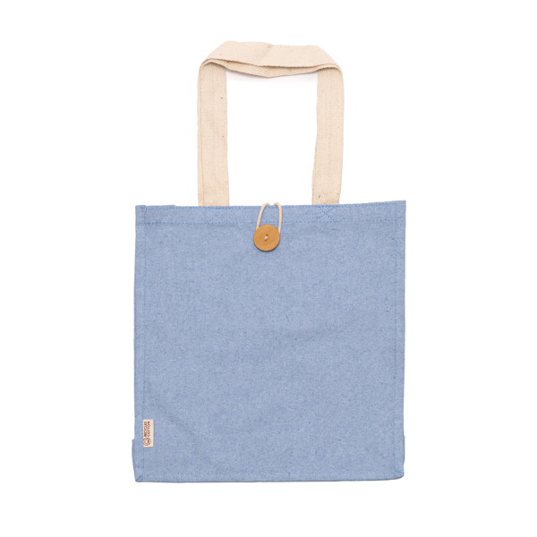 BORSA BARMER COT. RIC. FINITURA MELANGE E BOTTONE