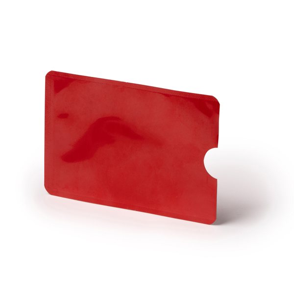 Custodia per carte TRAVIS con finitura alluminio
