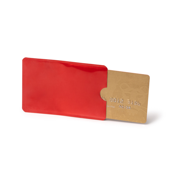 Custodia per carte TRAVIS con finitura alluminio