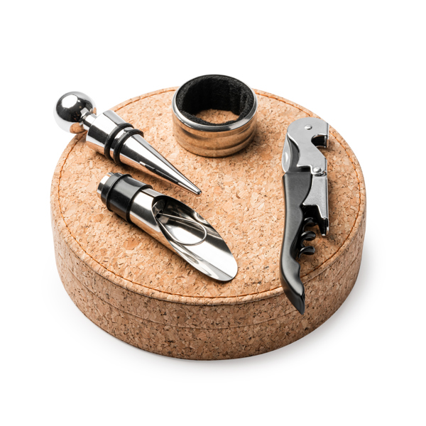 Set da vino VENET con accessori in acciaio