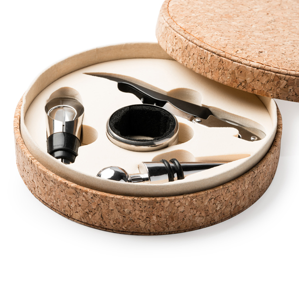 Set da vino VENET con accessori in acciaio