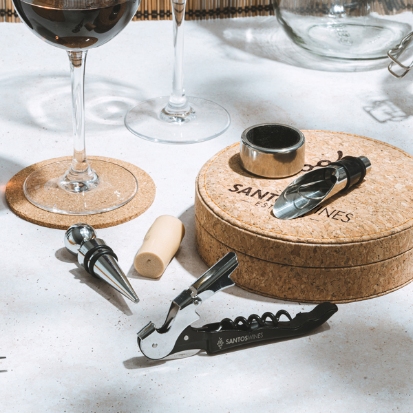 Set da vino VENET con accessori in acciaio