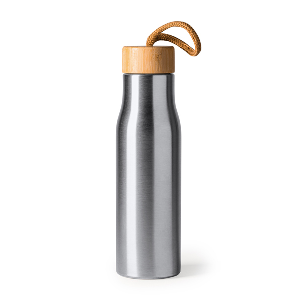 BOTTIGLIA ACCAIO INOX E TAPPO BAMBU SOTOS 600 ML