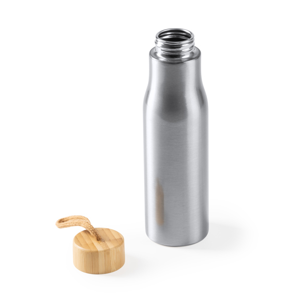 BOTTIGLIA ACCAIO INOX E TAPPO BAMBU SOTOS 600 ML