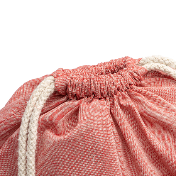 SACCA SPORTIVA IN COTONE RICICLATO 38x42cm -LUANDA