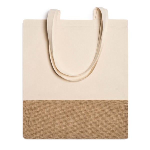 SHOPPER IN COTONE 120g/m² E JUTA CON ML 70CM