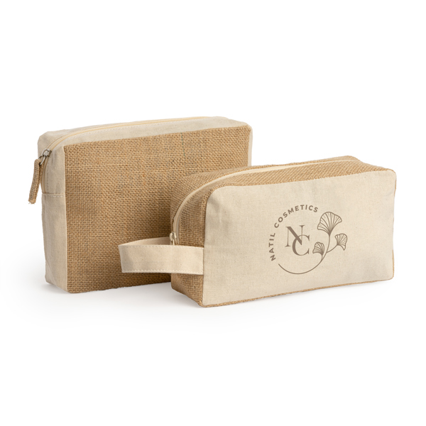 BEAUTY CASE SIENA COTONE E JUTA LAMINATO