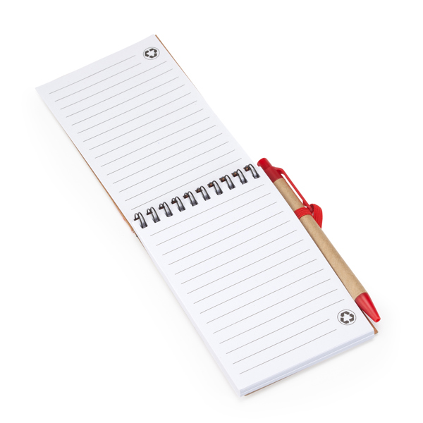 Set Blocco note a spirale con penna LIEN