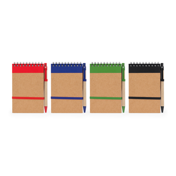 Set Blocco note a spirale con penna LIEN