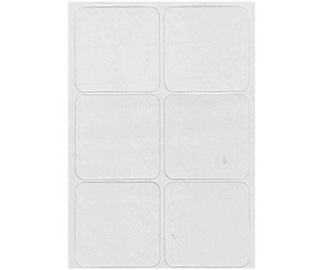Foglio A4 cartone 6 sottobi quadrati (spes. 2)