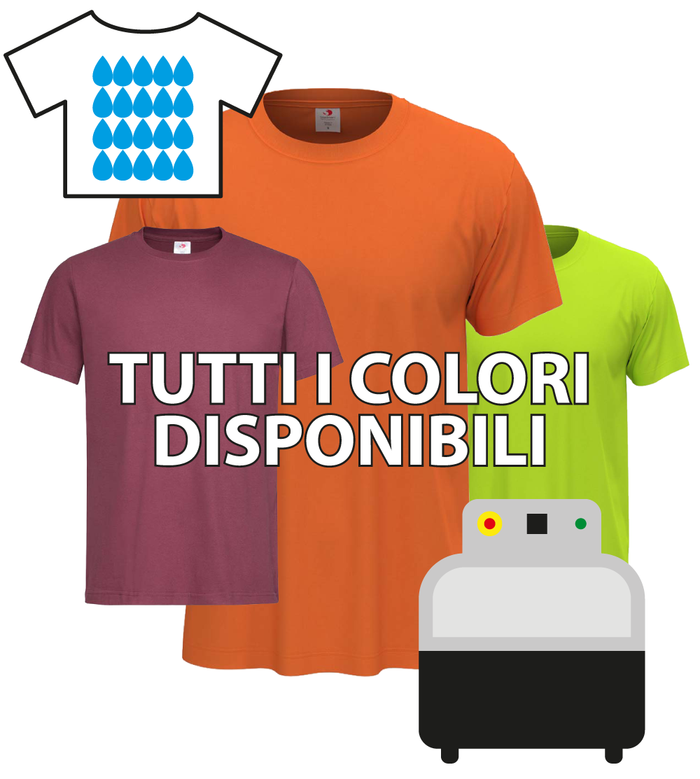 T-SHIRT M/C CLASSIC UNISEX GIA' PRETRATTATA
