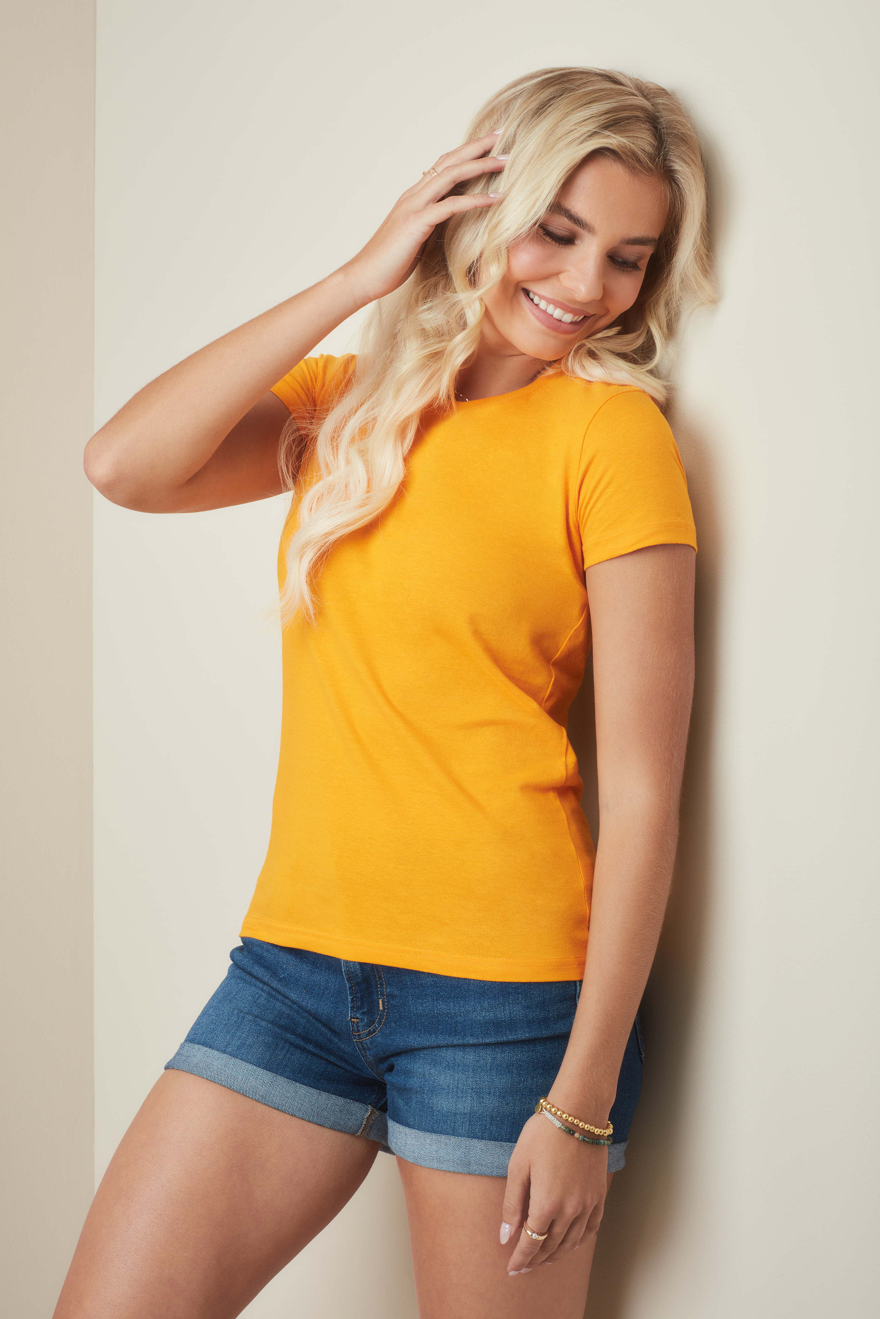 T-SHIRT M/C CLASSIC-T FITTED DONNA GIROCOLLO
