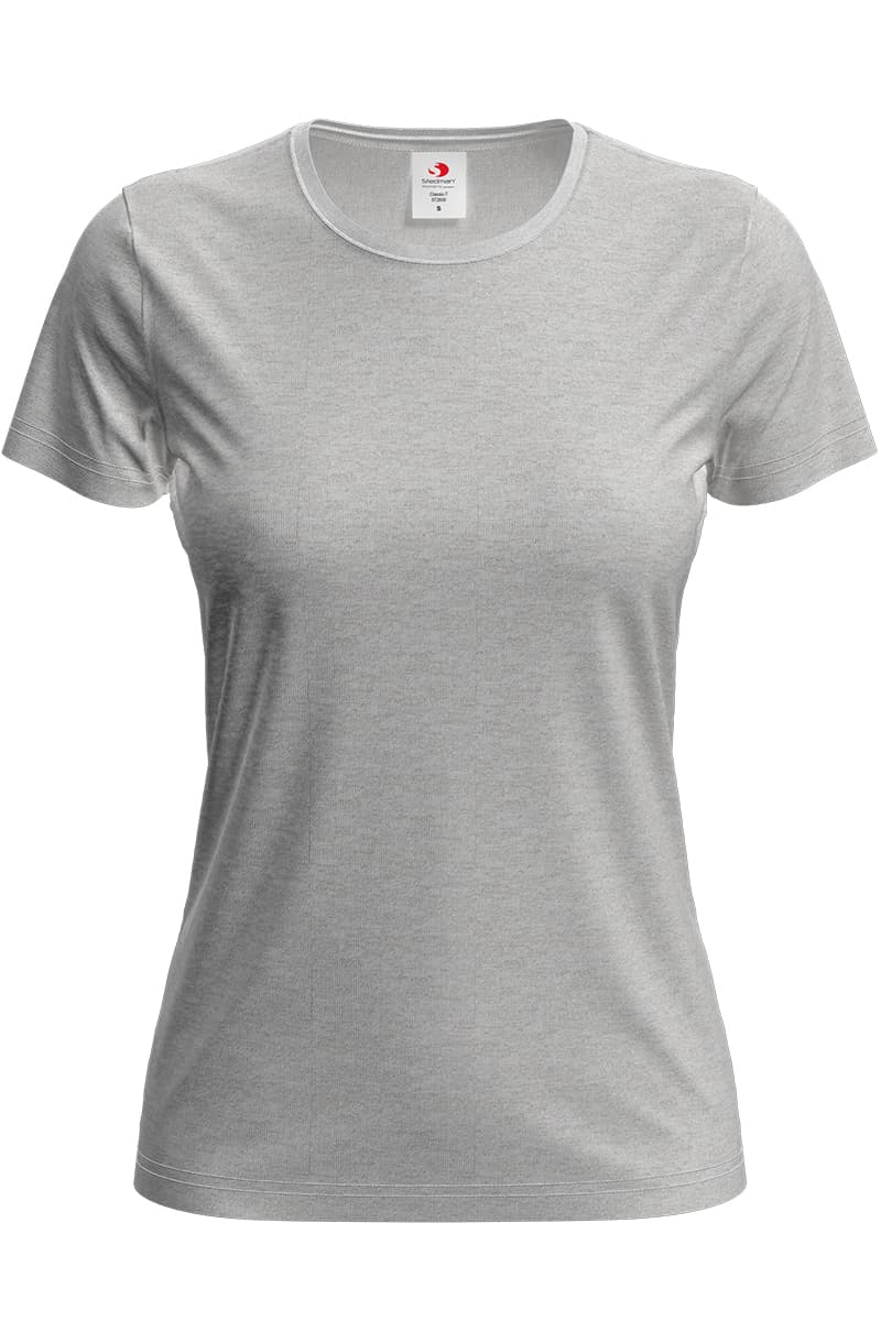 T-SHIRT M/C CLASSIC-T FITTED DONNA GIROCOLLO