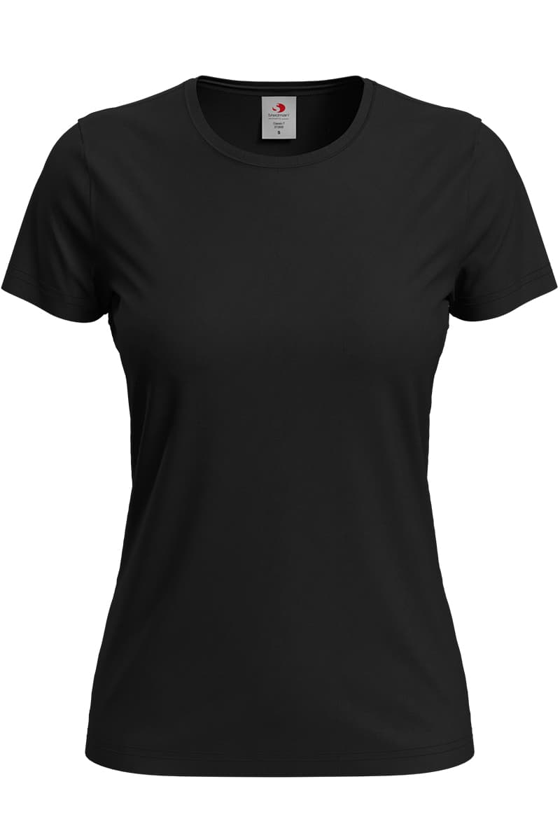T-SHIRT M/C CLASSIC-T FITTED DONNA GIROCOLLO