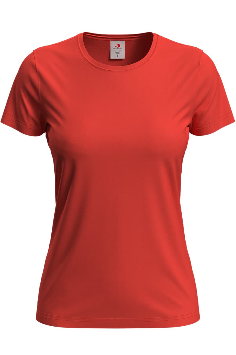 T-SHIRT M/C CLASSIC-T FITTED DONNA GIROCOLLO