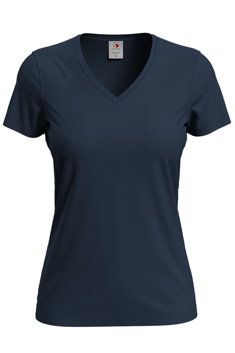 T-SHIRT M/C CLASSIC SCOLLO A V DONNA T-SHIRT M/C CLASSIC SCOLLO A V DONNA
