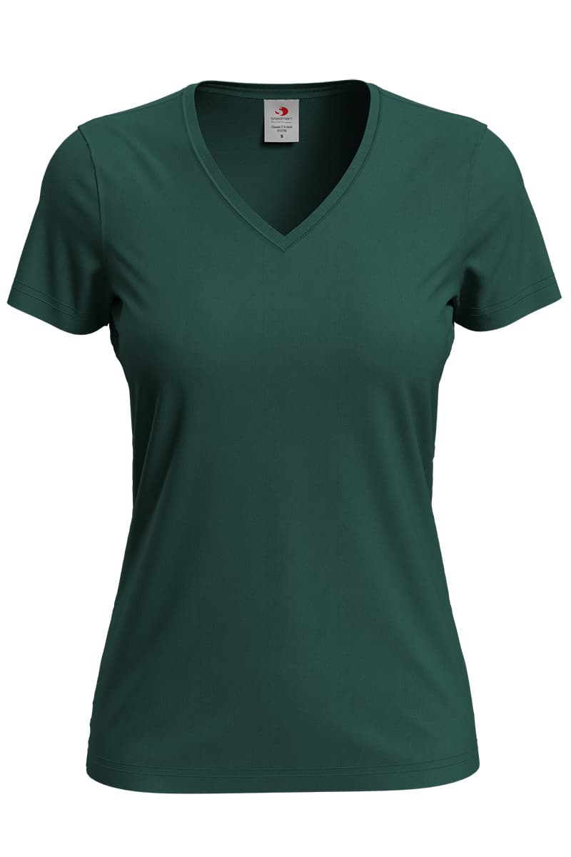 T-SHIRT M/C CLASSIC SCOLLO A V DONNA T-SHIRT M/C CLASSIC SCOLLO A V DONNA