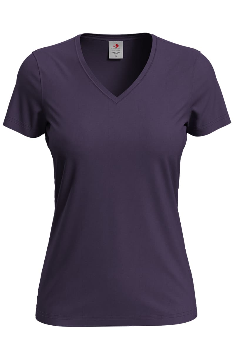 T-SHIRT M/C CLASSIC SCOLLO A V DONNA T-SHIRT M/C CLASSIC SCOLLO A V DONNA