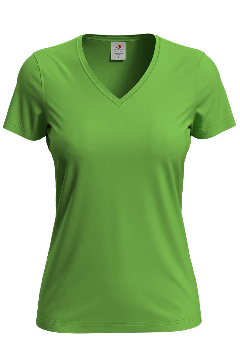 T-SHIRT M/C CLASSIC SCOLLO A V DONNA T-SHIRT M/C CLASSIC SCOLLO A V DONNA