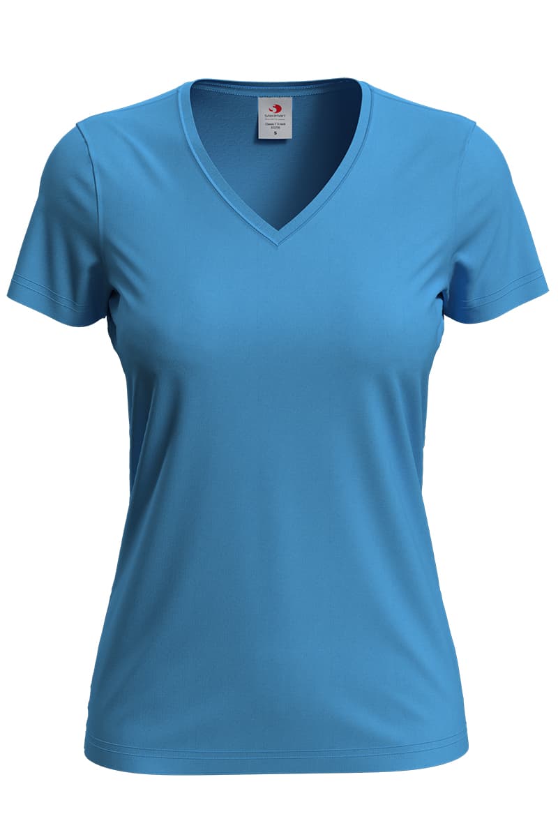 T-SHIRT M/C CLASSIC SCOLLO A V DONNA T-SHIRT M/C CLASSIC SCOLLO A V DONNA