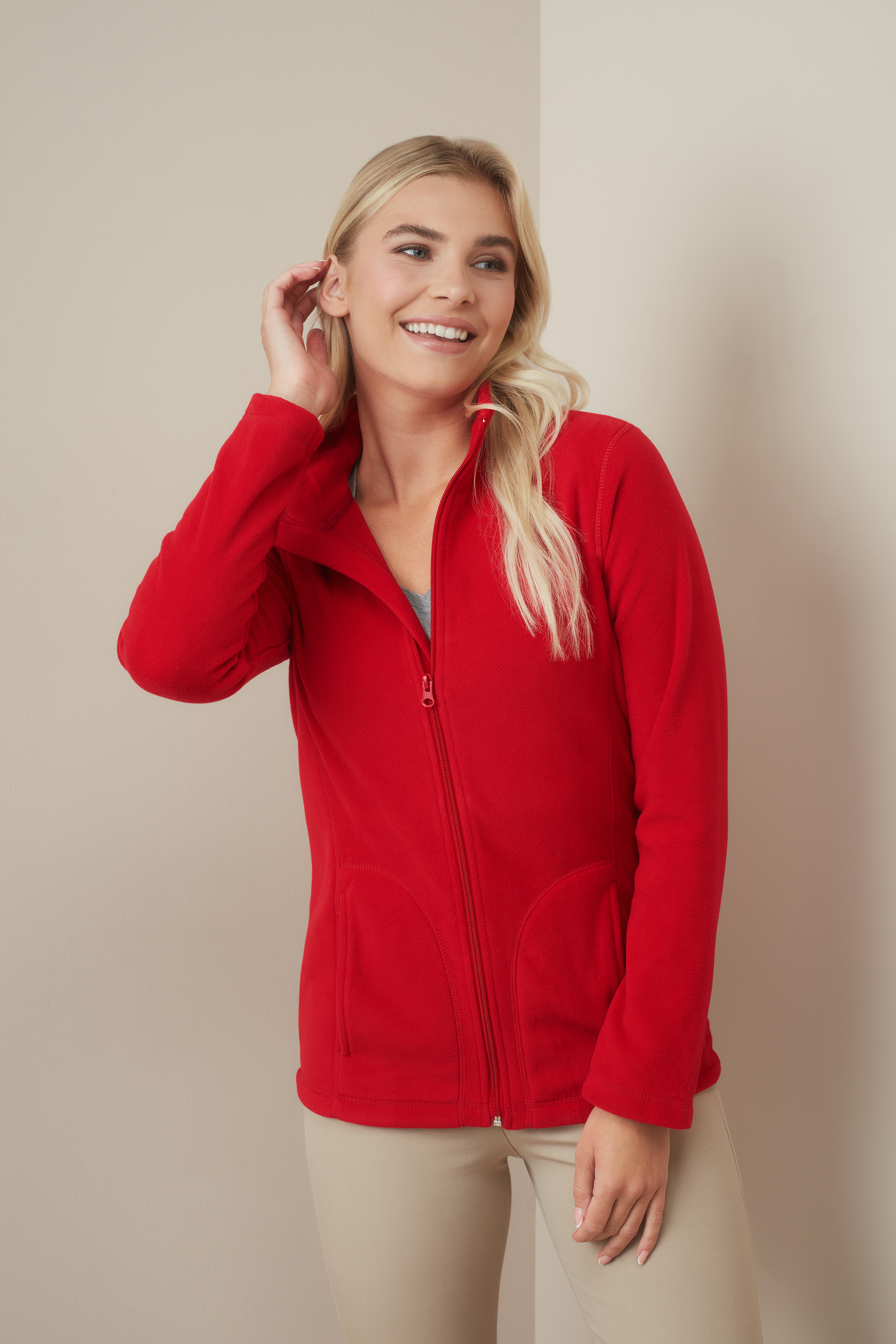 FELPA IN PILE ZIP INTERA ACTIVE DONNA