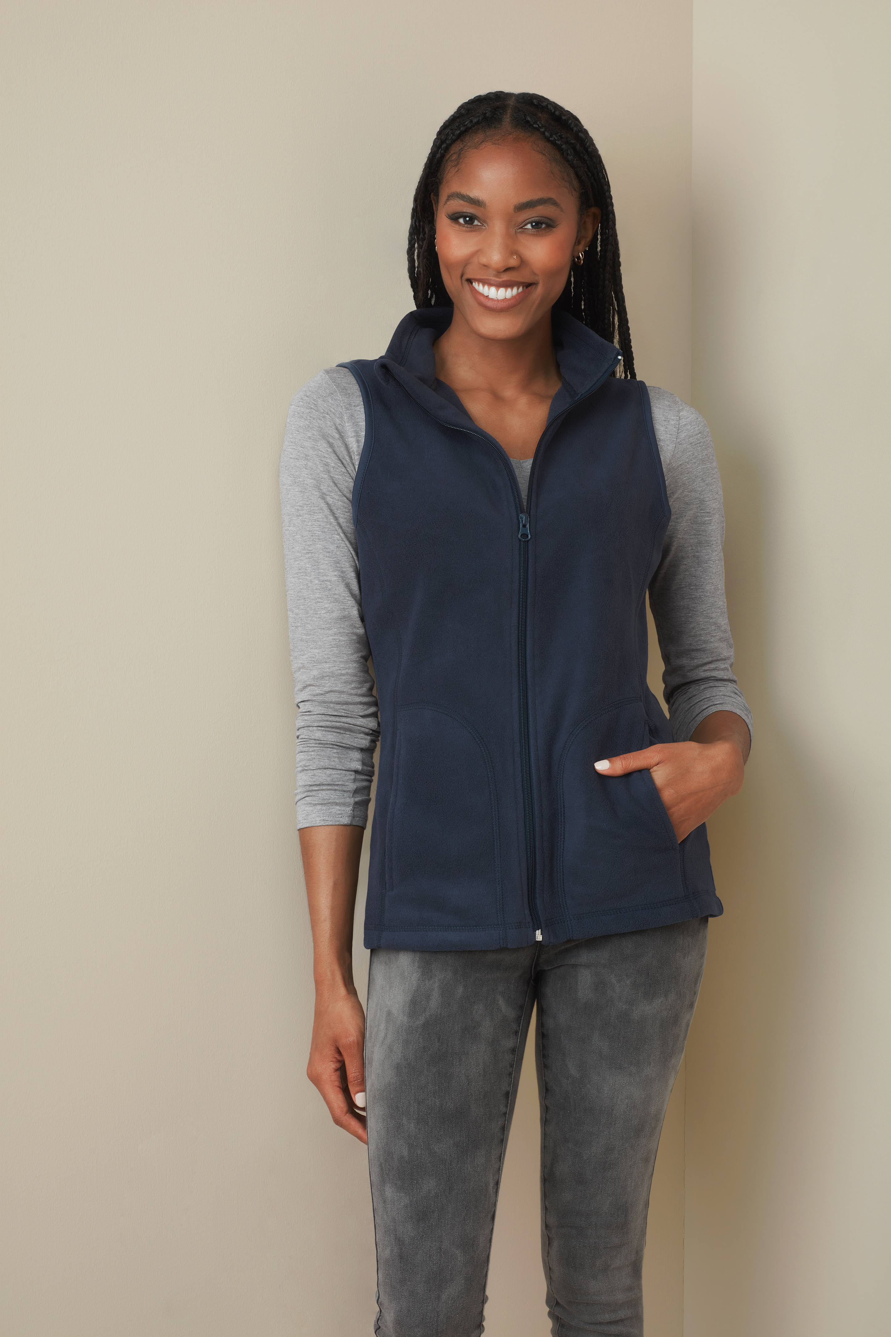 GILET IN PILE ACTIVE DONNA