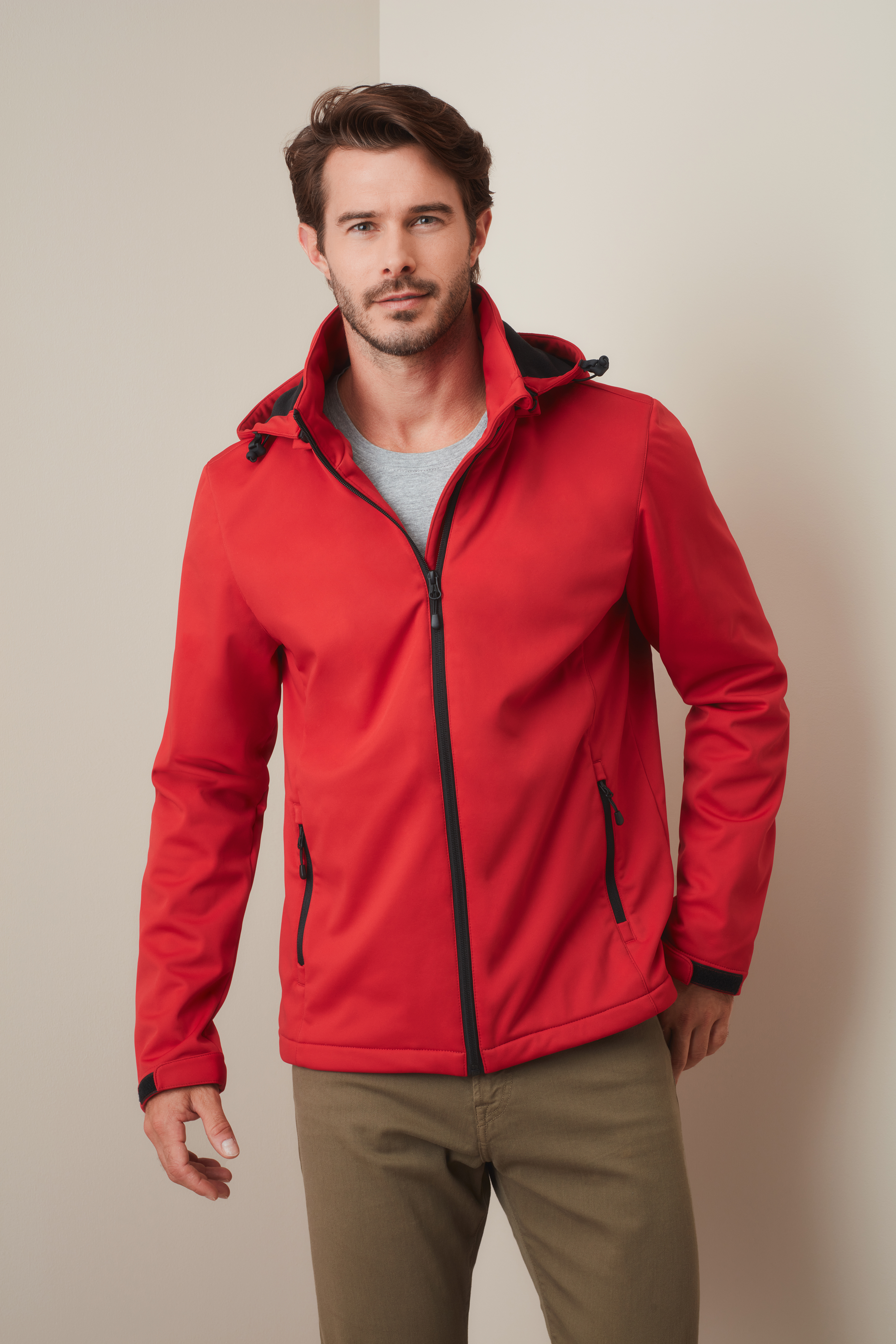 SOFTSHELL CON CAPPUCCIO LUX UOMO