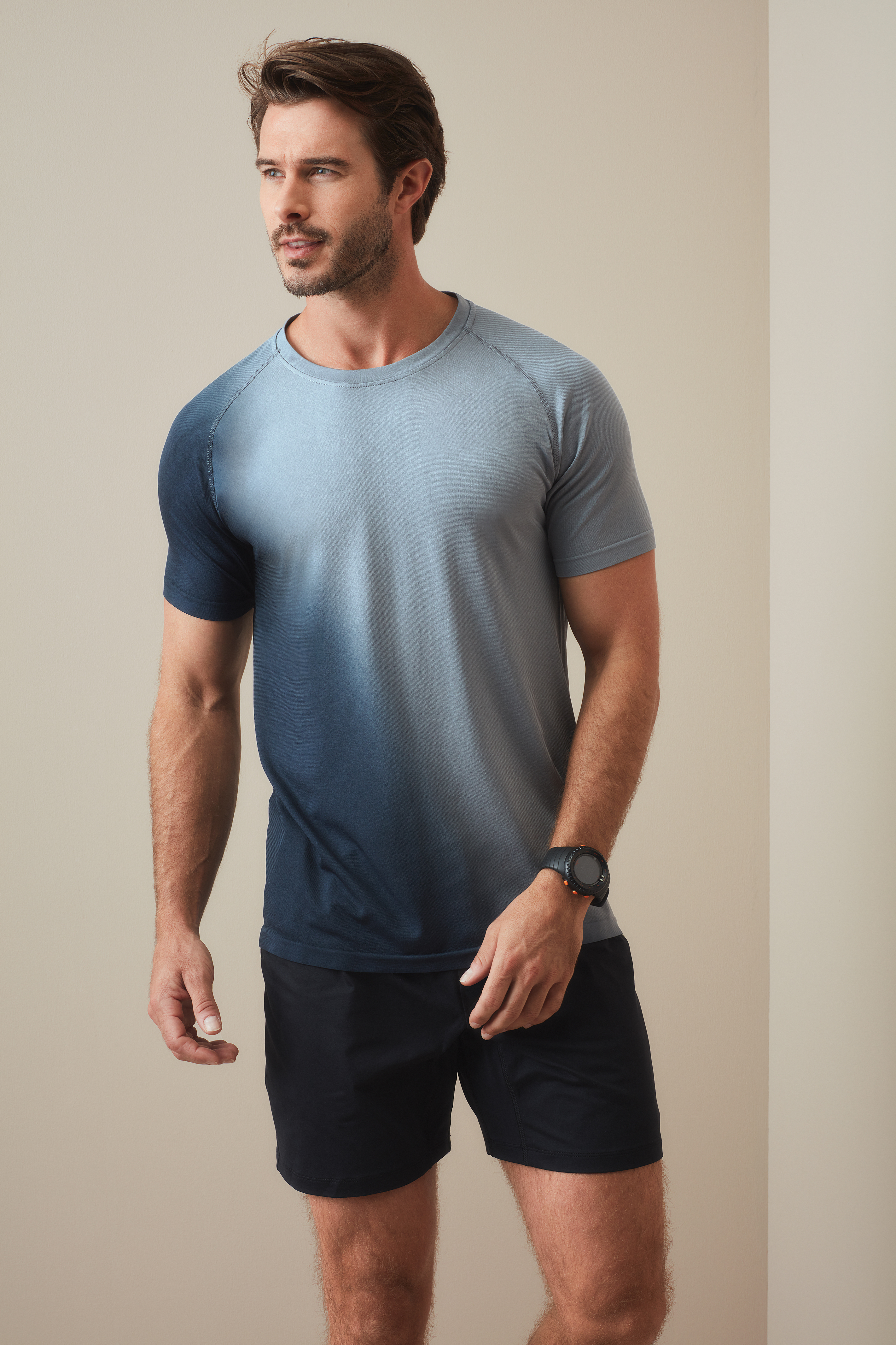 T-SHIRT M/C SPORTIVA SENZA CUCITURE UOMO