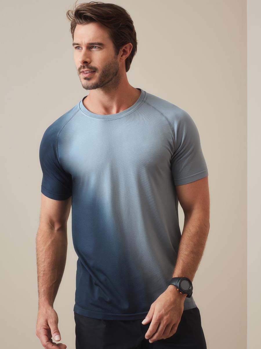 T-SHIRT M/C SPORTIVA SENZA CUCITURE UOMO