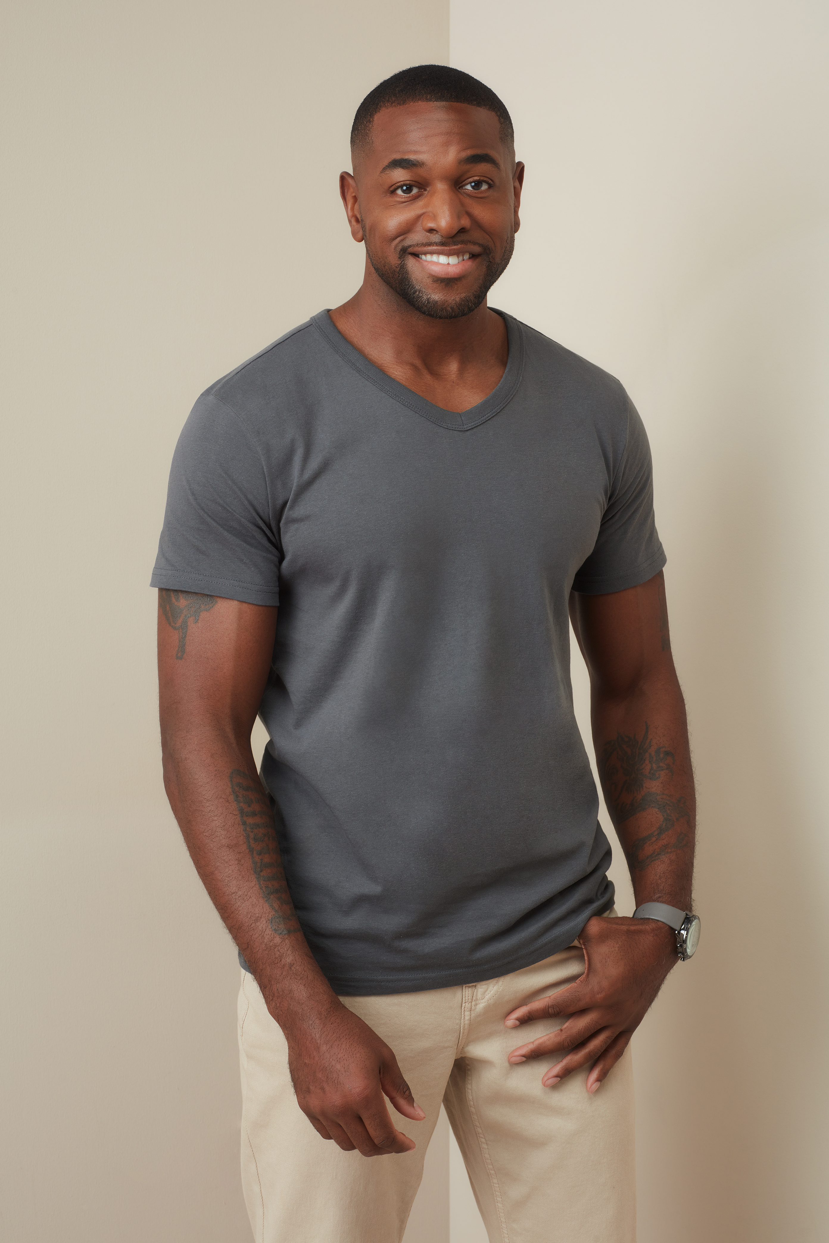 T-SHIRT M/C BEN SCOLLO A V UOMO
